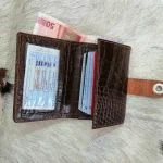 کیف پول کروکو چرم گاوی ( به همراه جاکارتی)