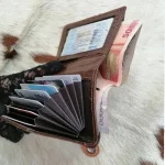 کیف پول کروکو چرم گاوی ( به همراه جاکارتی)