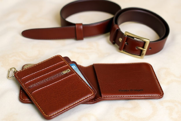 ست کیف پول و کمربند چرم استایلی با اصالت