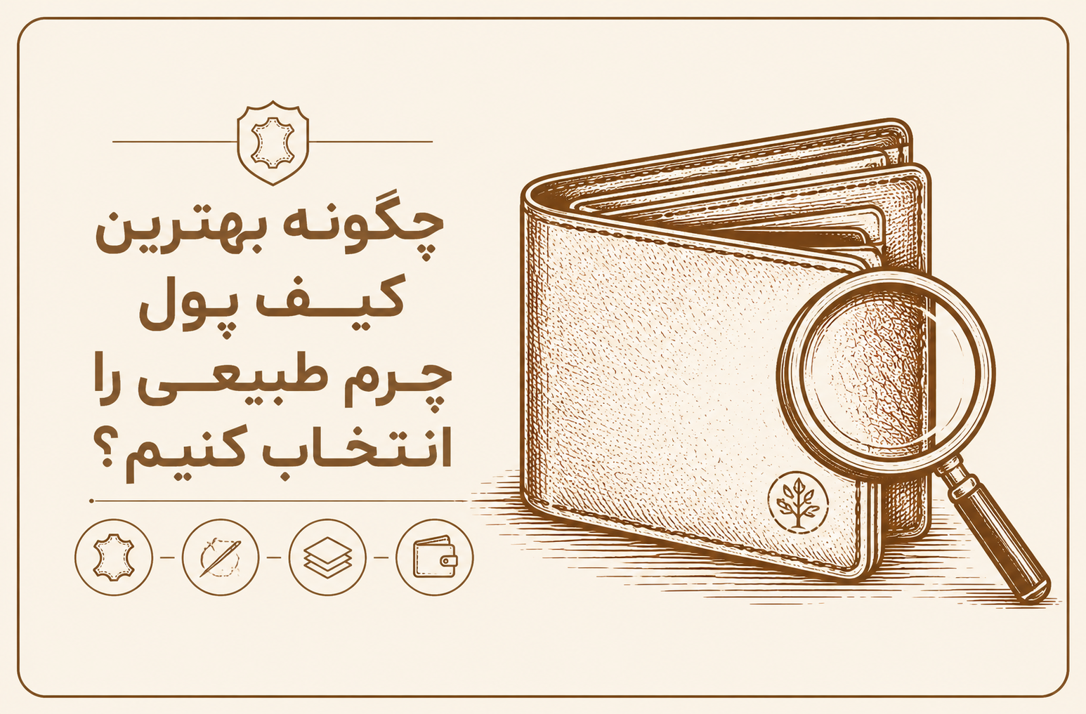 چگونه بهترین کیف پول چرم طبیعی را انتخاب کنیم؟